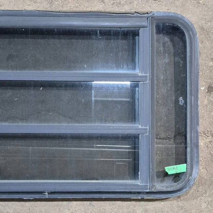Used Black Radius Opening Window - 35 1/8 X 21 1/4 X 1 7/8