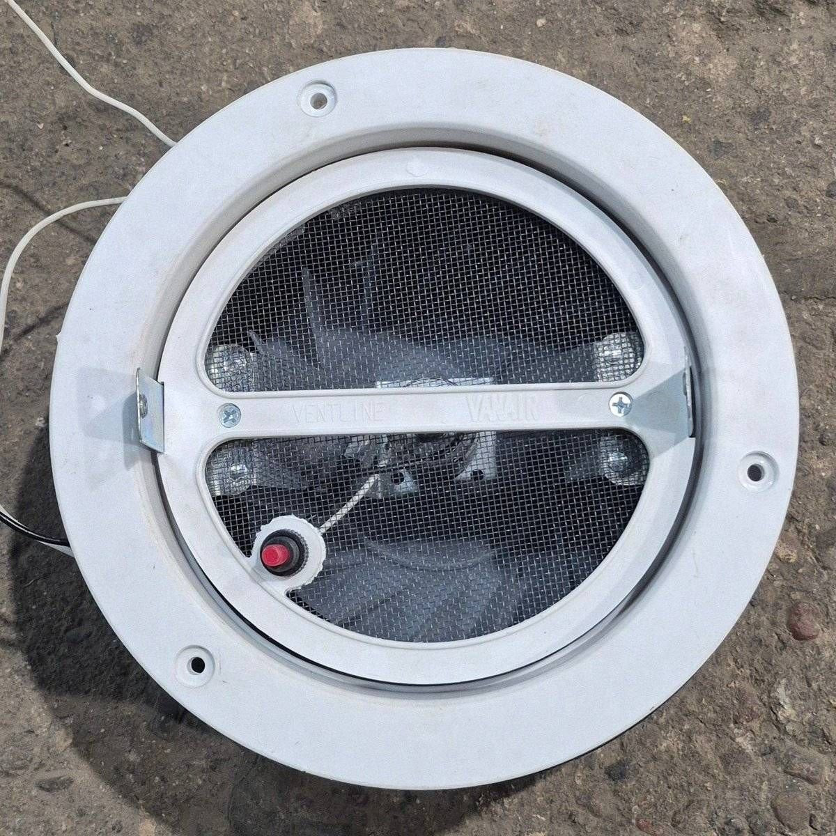 Used Complete Ventline Fan Vent, 12V, 6.5 X 6.5 X 1.5 - Vanair , VP