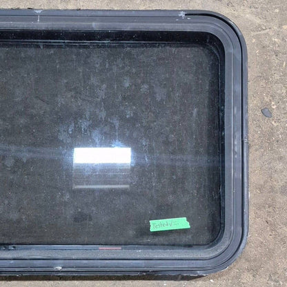 Used Black Radius Emergency Opening Window - 35 1/8 X 21 1/4 X 1 7/8