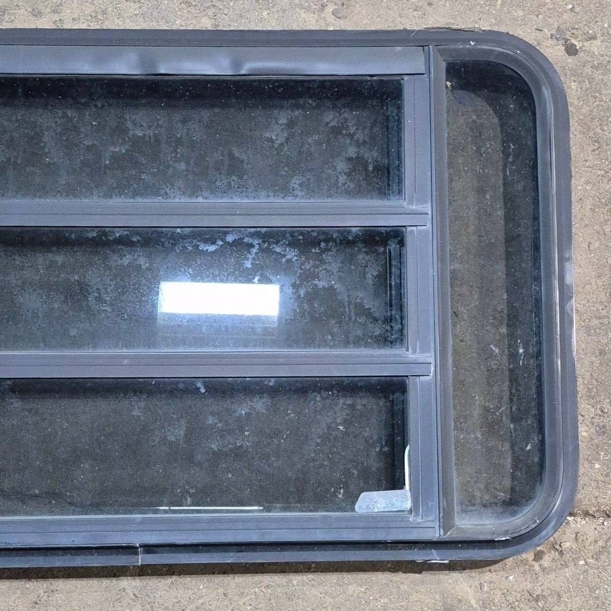 Used Black Radius Opening Window - 35 1/8 X 21 1/4 X 1 7/8