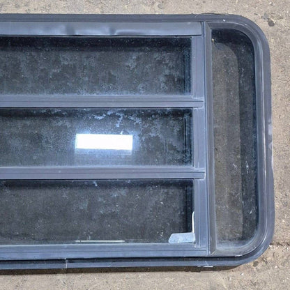Used Black Radius Opening Window - 35 1/8 X 21 1/4 X 1 7/8