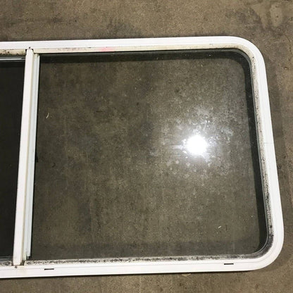 Used White Radius Opening Window - 54.5 X 25.5 X 1.875