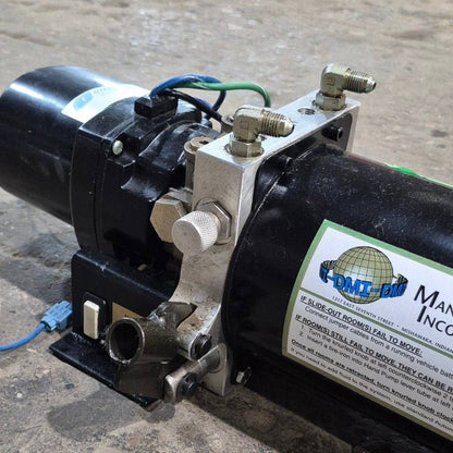Used Dewald RV Slide Out Hydraulic Pump/ Motor/ Tank Assembly
