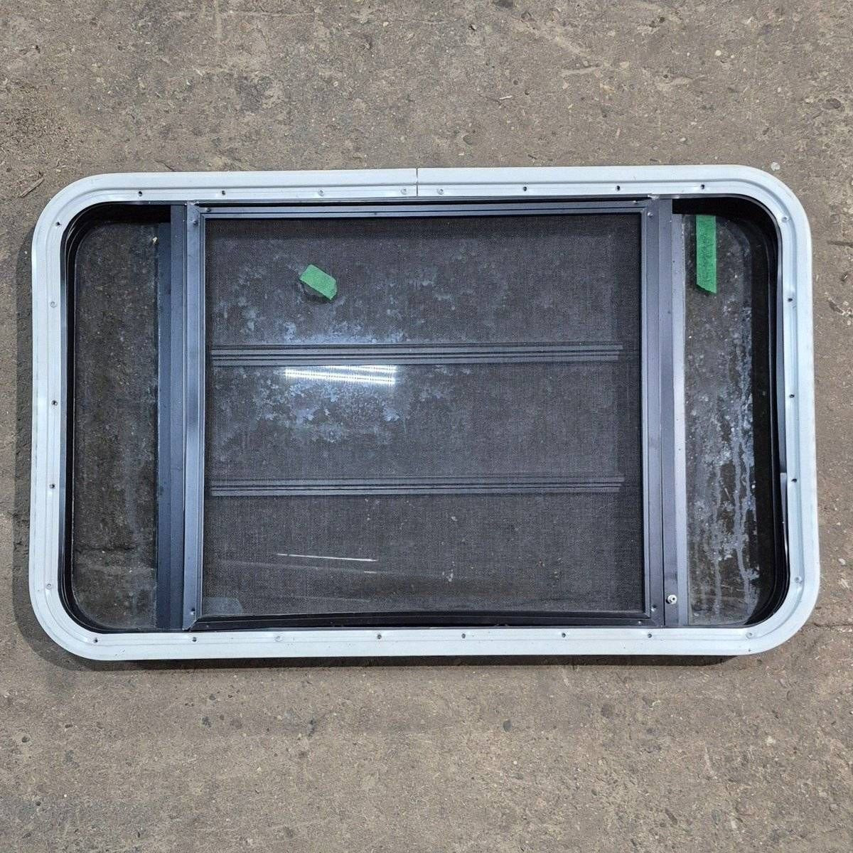 Used Black Radius Opening Window - 35 1/8 X 21 1/4 X 1 7/8