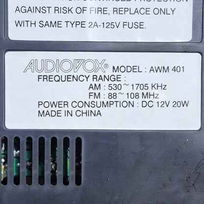 Used Audiovox RV Radio AWM401