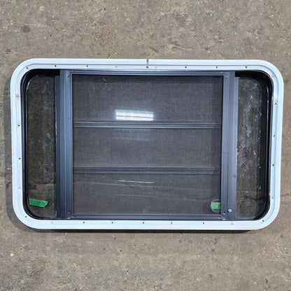 Used Black Radius Opening Window - 35 1/8 X 21 1/4 X 1 7/8