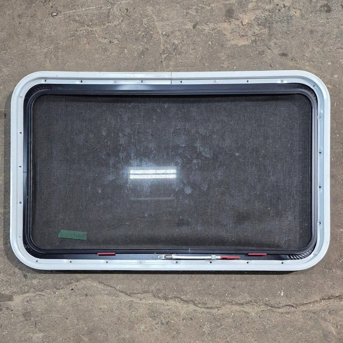 Used Black Radius Emergency Opening Window - 35 1/8 X 21 1/4 X 1 7/8