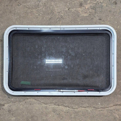 Used Black Radius Emergency Opening Window - 35 1/8 X 21 1/4 X 1 7/8