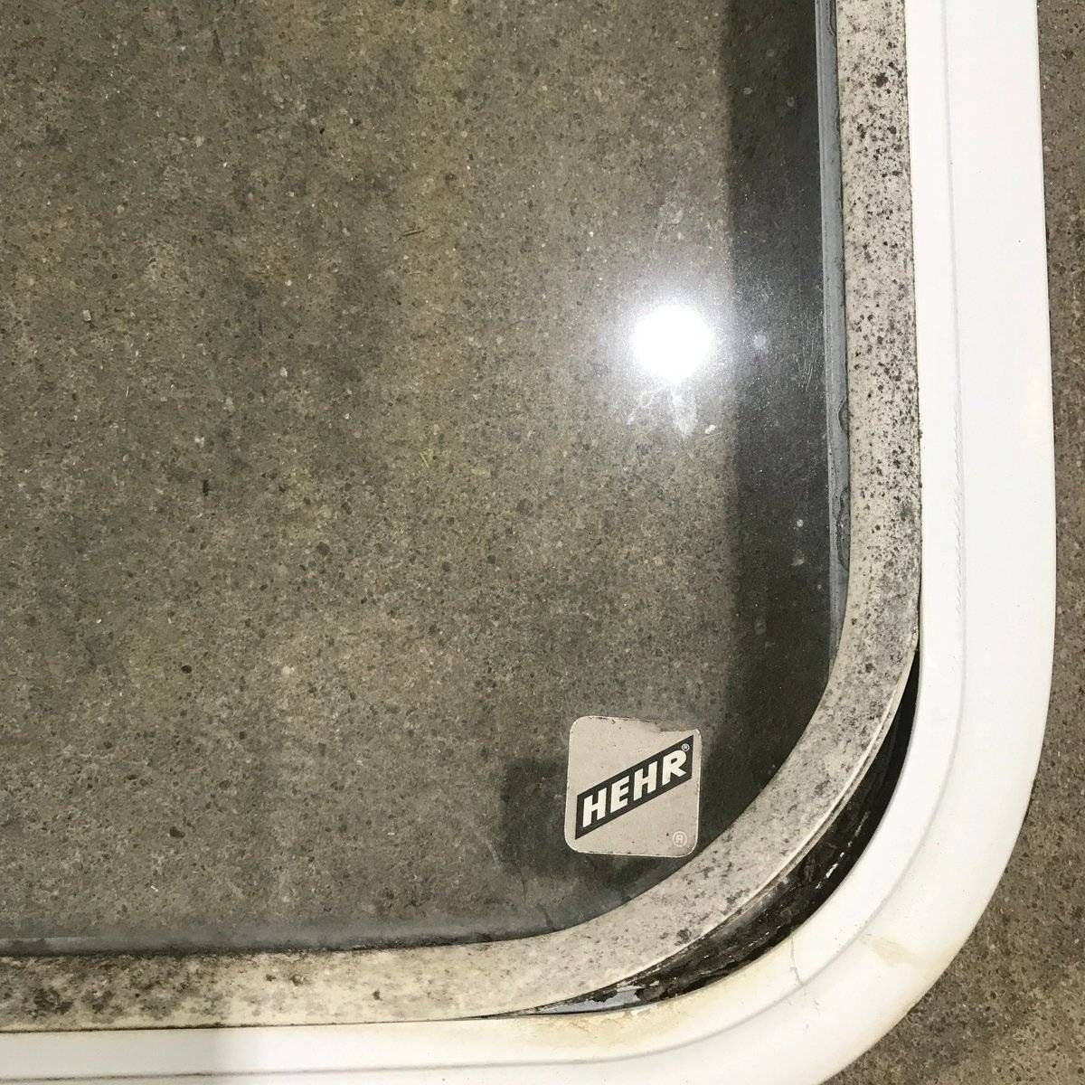 Used White Radius Opening Window - 60.25 X 21.75 X 1.875
