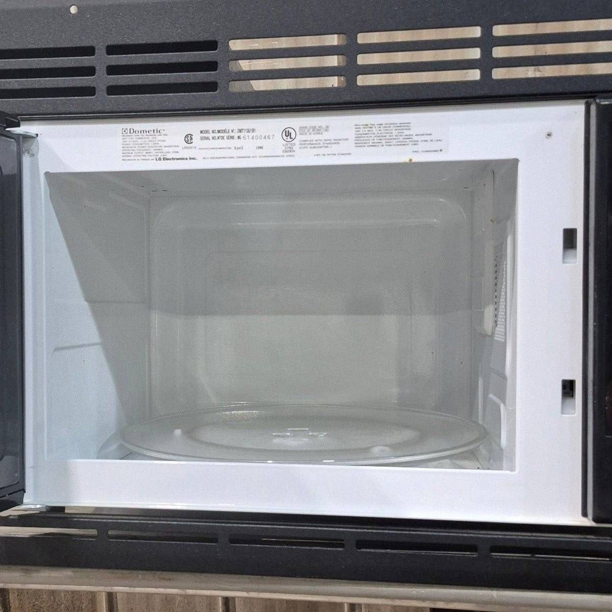 Used Dometic RV Microwave, 20 7/8 x 14 1/8 x 14 1/4 , DMT113U1B1
