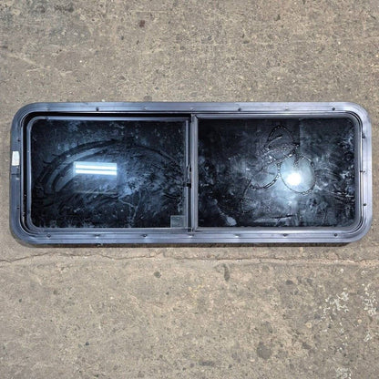 Used Black Radius Opening Window - 47 1/2 X 17 1/2 X 1 7/8