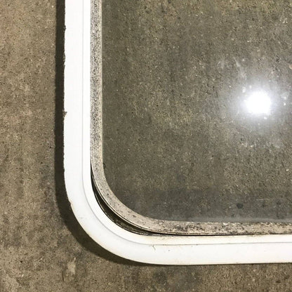 Used White Radius Opening Window - 60.25 X 21.75 X 1.875