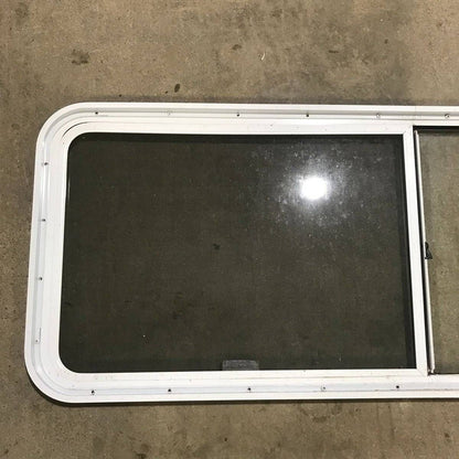 Used White Radius Opening Window - 60.25 X 21.75 X 1.875