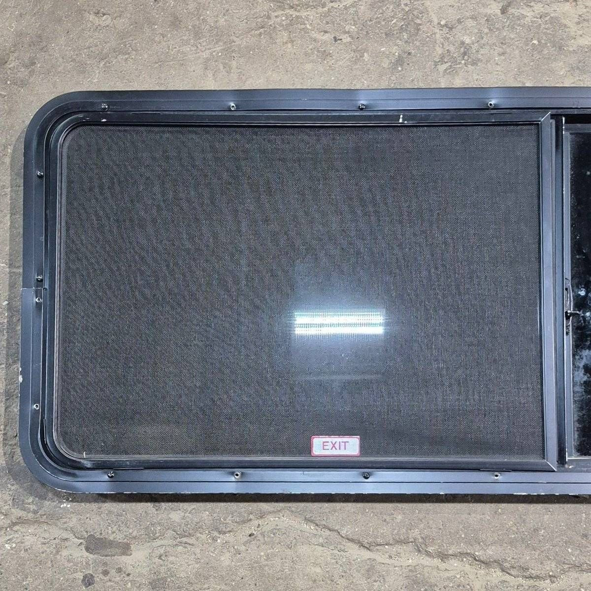 Used Black Radius Opening Window - 60 X 21 1/2 X 1 7/8