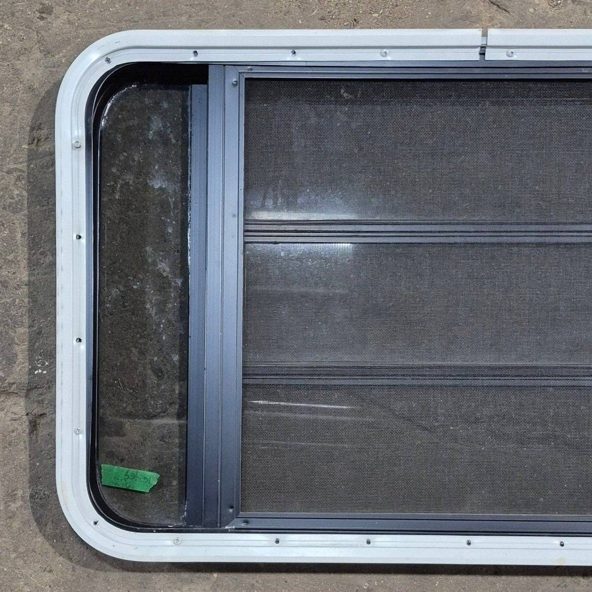 Used Black Radius Opening Window - 35 1/8 X 21 1/4 X 1 7/8