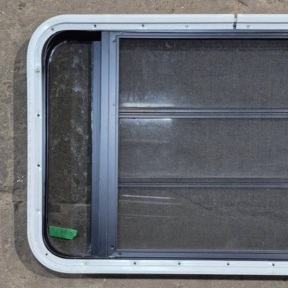 Used Black Radius Opening Window - 35 1/8 X 21 1/4 X 1 7/8