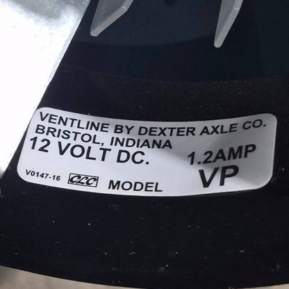 Used Complete Ventline Fan Vent, 12V, 6.5 X 6.5 X 1.5 - Vanair , VP