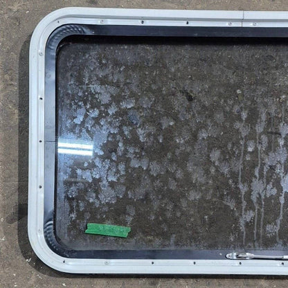 Used Black Radius Emergency Opening Window - 35 1/8 X 21 1/4 X 1 7/8