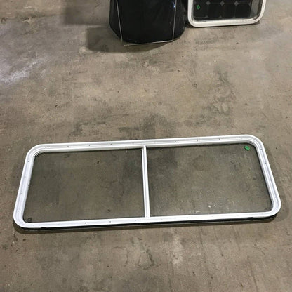 Used White Radius Opening Window - 60.25 X 21.75 X 1.875