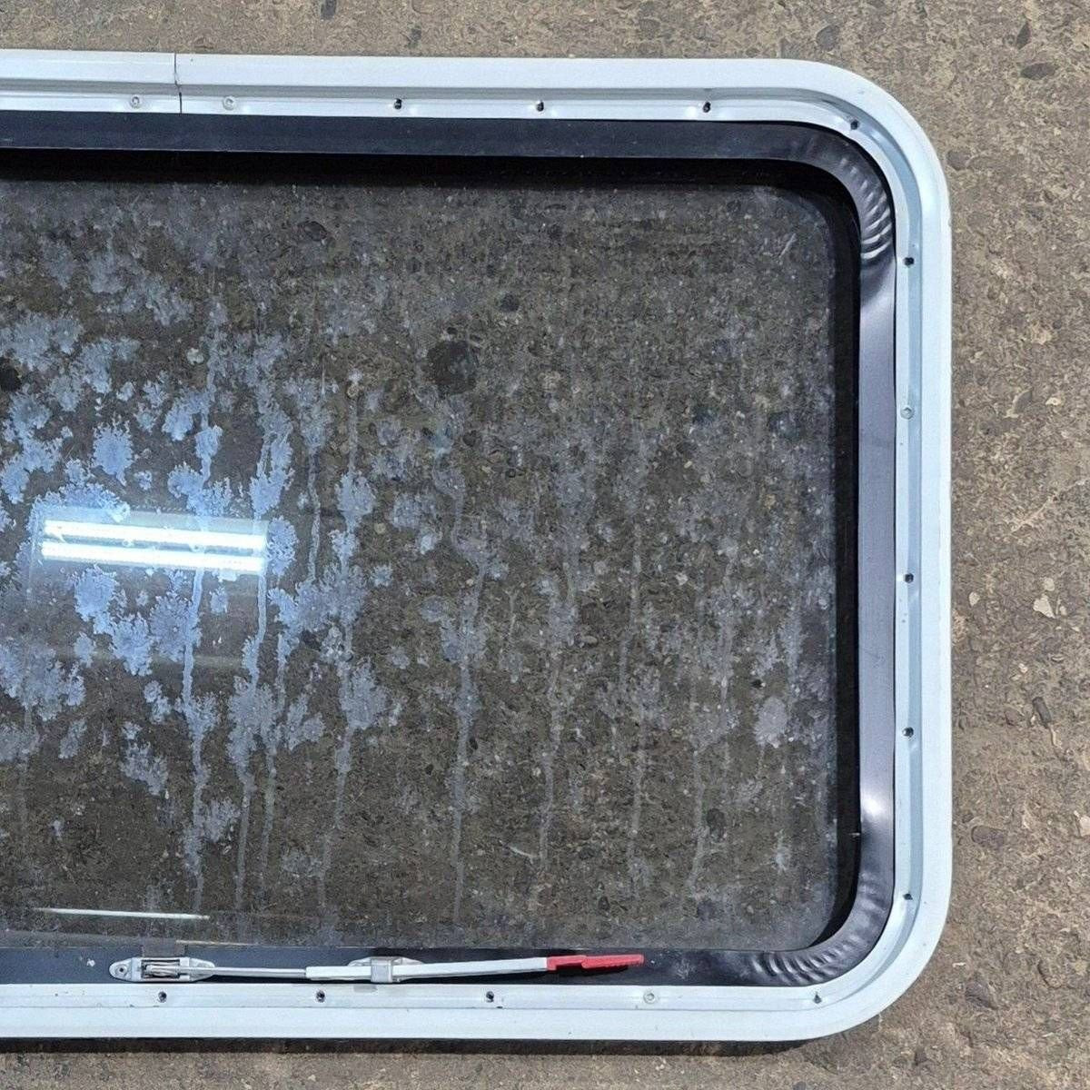 Used Black Radius Emergency Opening Window - 35 1/8 X 21 1/4 X 1 7/8