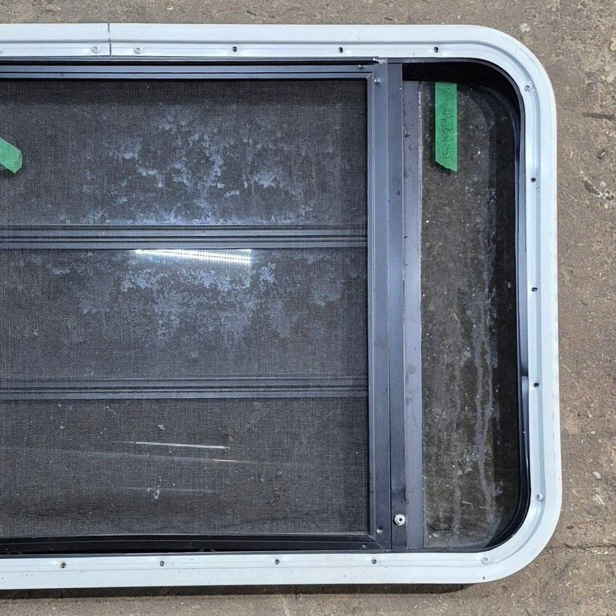 Used Black Radius Opening Window - 35 1/8 X 21 1/4 X 1 7/8