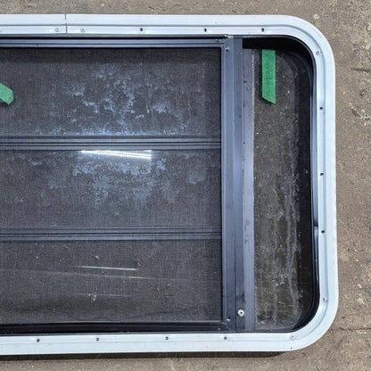 Used Black Radius Opening Window - 35 1/8 X 21 1/4 X 1 7/8