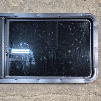 Used Black Radius Opening Window - 60 X 21 1/2 X 1 7/8