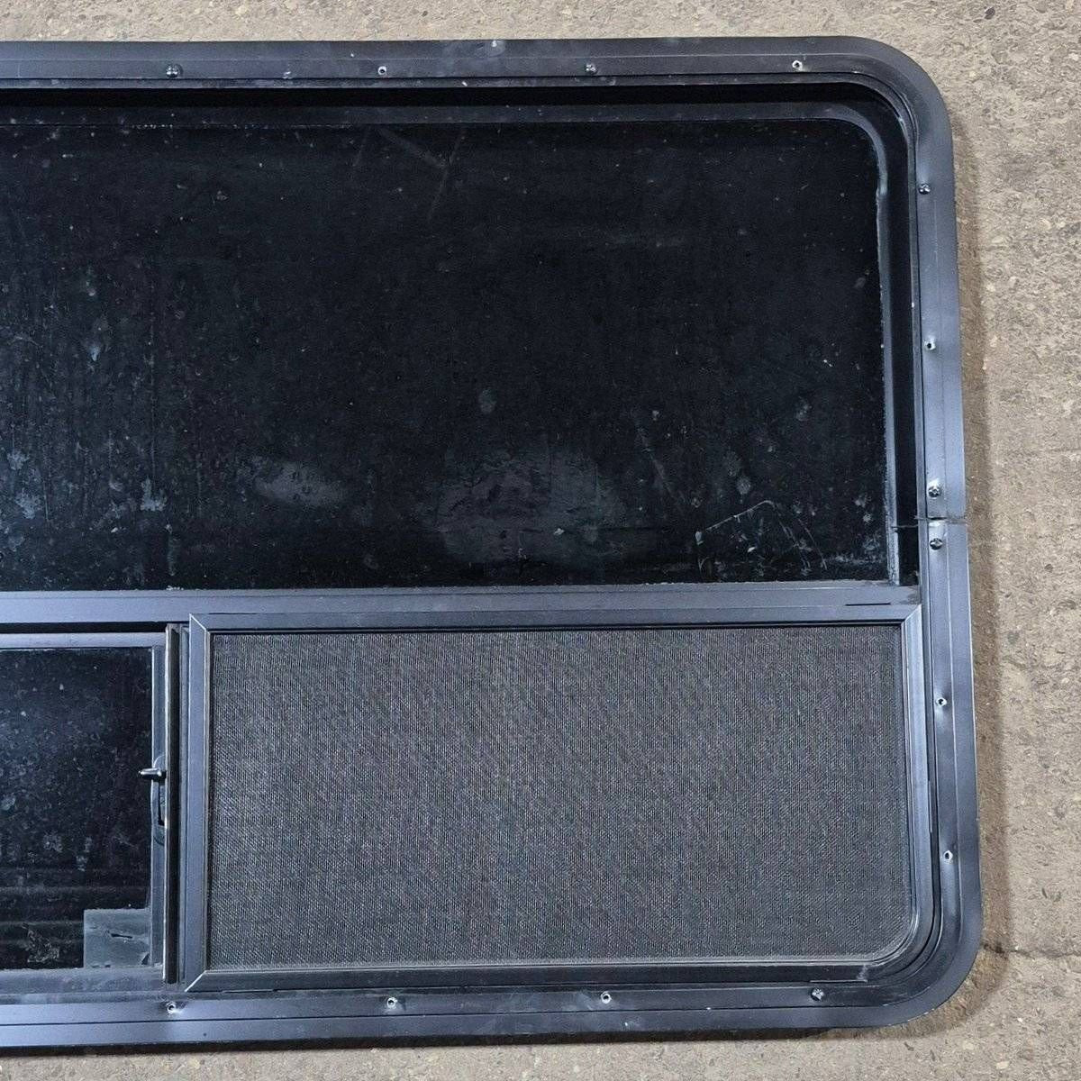 Used Black Radius Opening Window - 48 X 29 1/2 X 1 7/8