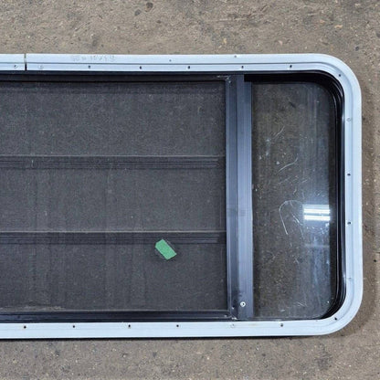 Used Black Radius Opening Window - 53 1/8 X 21 1/4 X 1 7/8