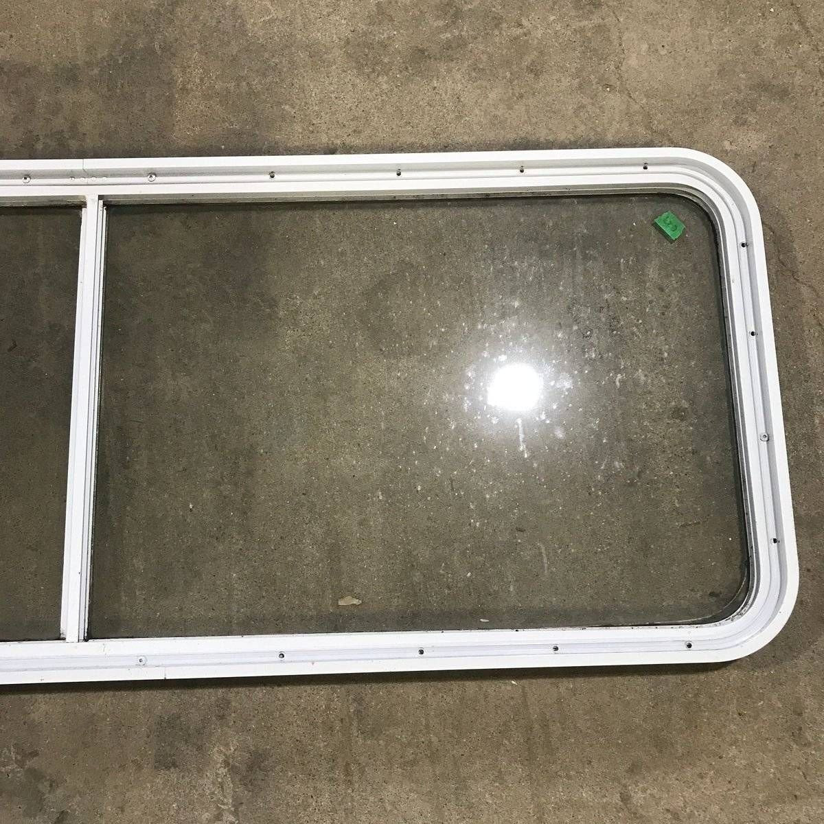 Used White Radius Opening Window - 60.25 X 21.75 X 1.875