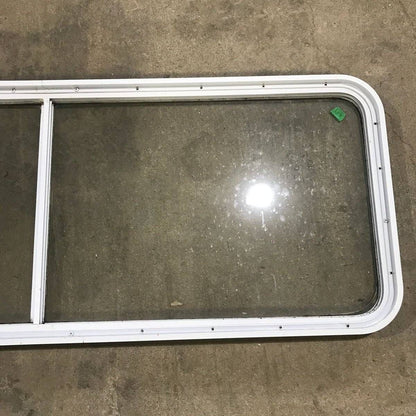 Used White Radius Opening Window - 60.25 X 21.75 X 1.875