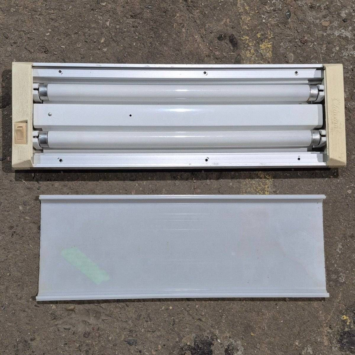 Used RV Luminaire Dual Fluorescent Light Fixture - Model 930