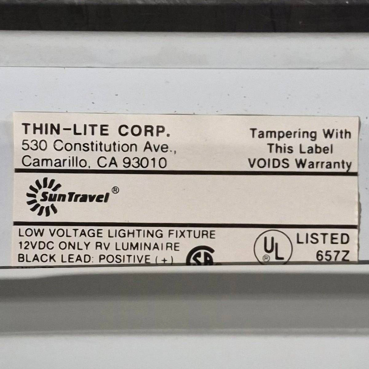 Used Thin-Lite Dual Fluorescent Light Fixture