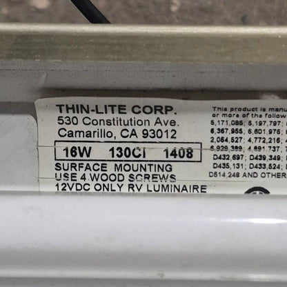 Used Thin-Lite Dual Fluorescent Light Fixture - Model 130CI