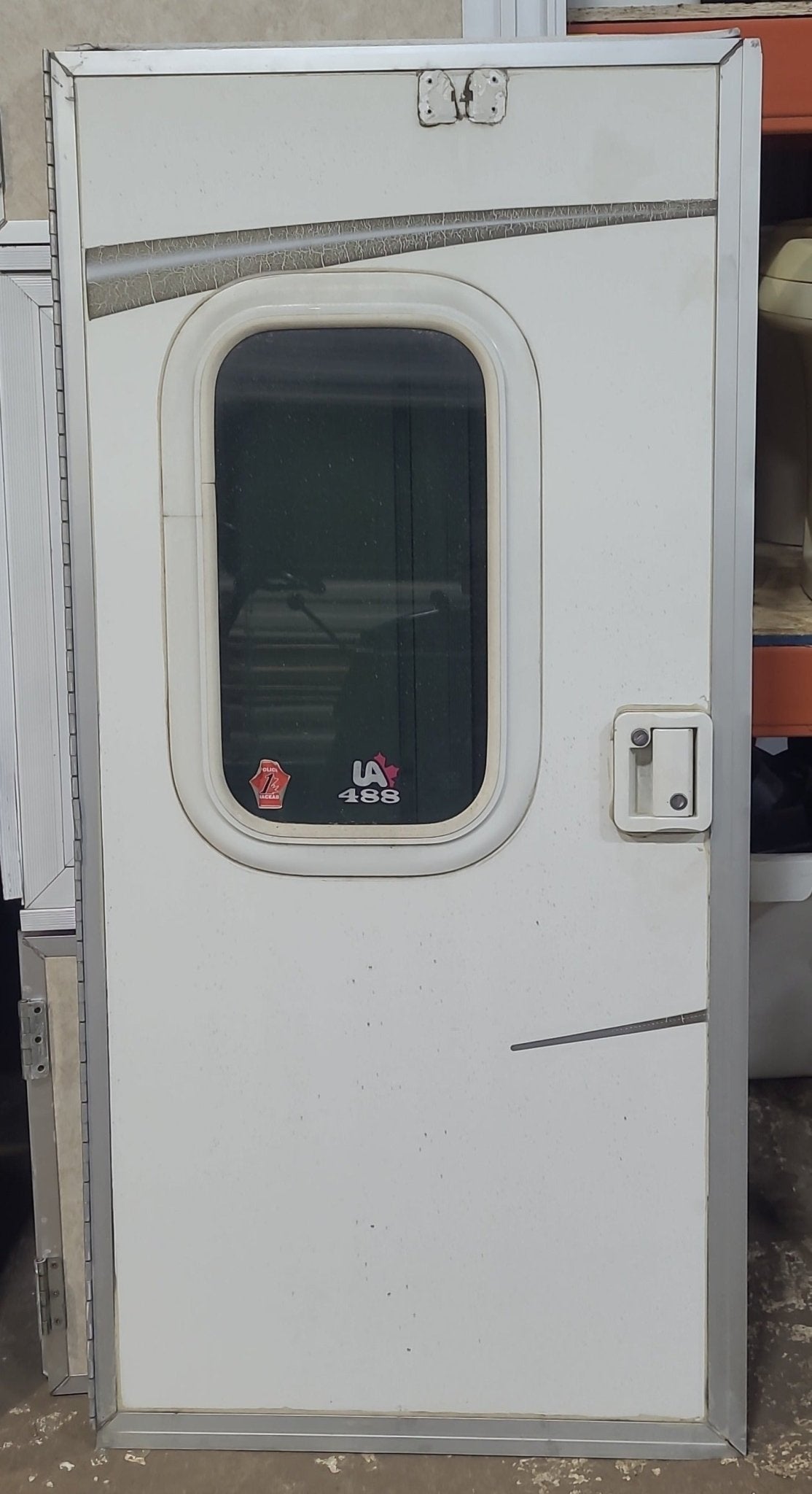 Used Truck Camper Square Entry Door 23 3/4 x 50 1/4