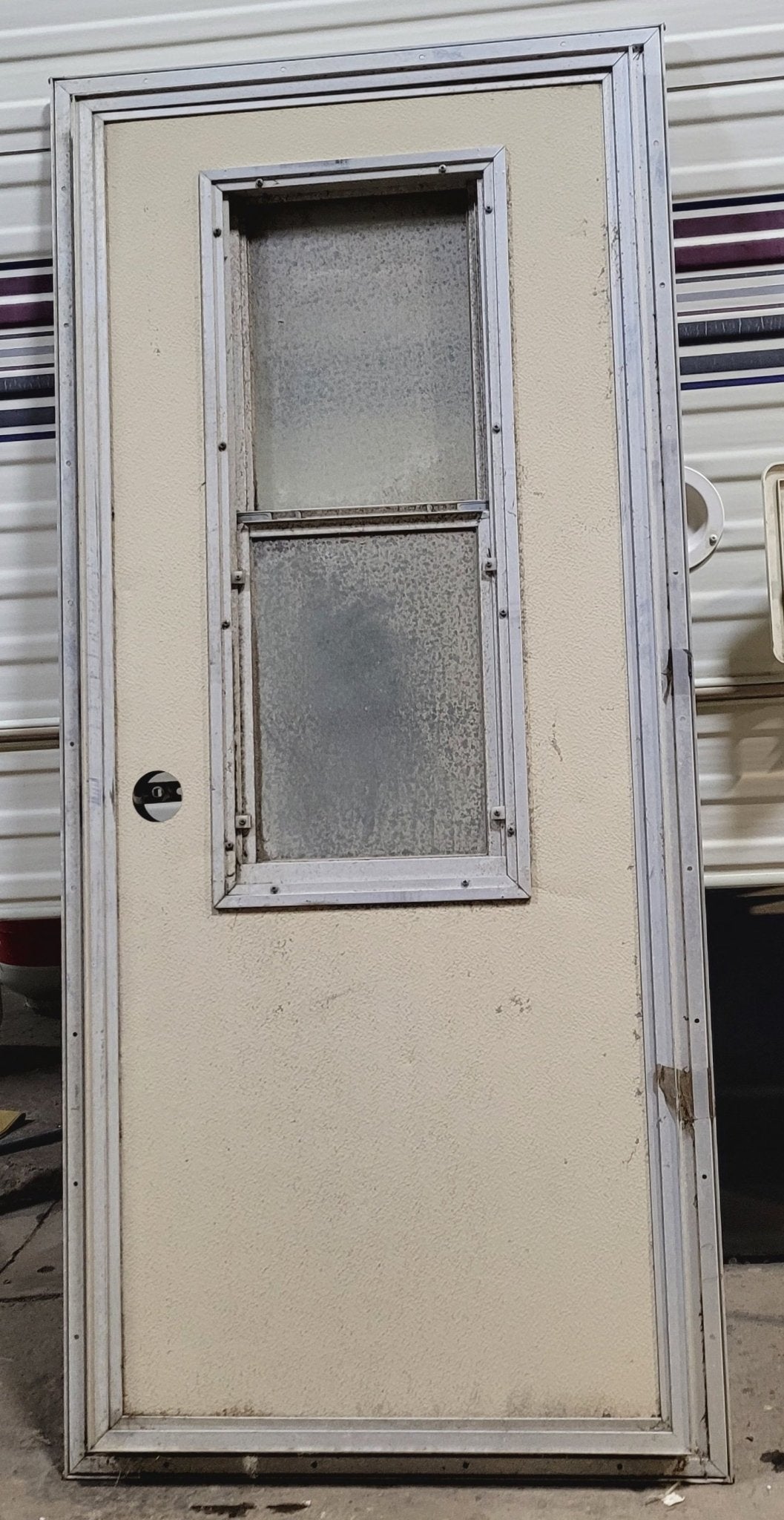 Used Truck Camper Square Entry Door 23 7/8 x 55 7/8