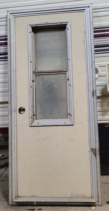 Used Truck Camper Square Entry Door 23 7/8 x 55 7/8
