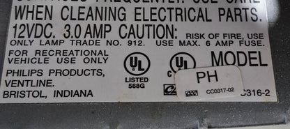 Used Ventline RV Range Hood Fan CC0317-02