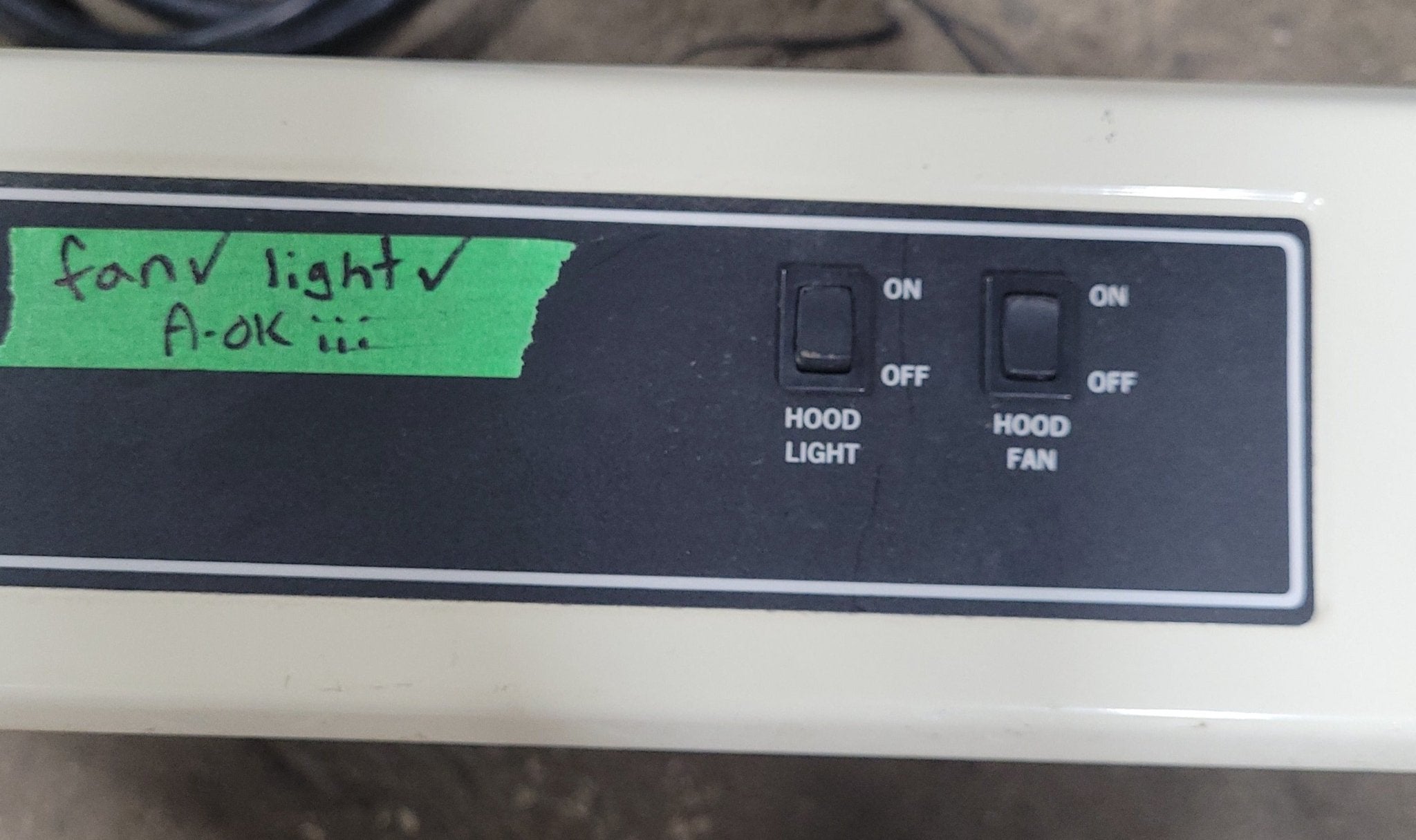 Used Ventline RV Range Hood Fan CC316-1