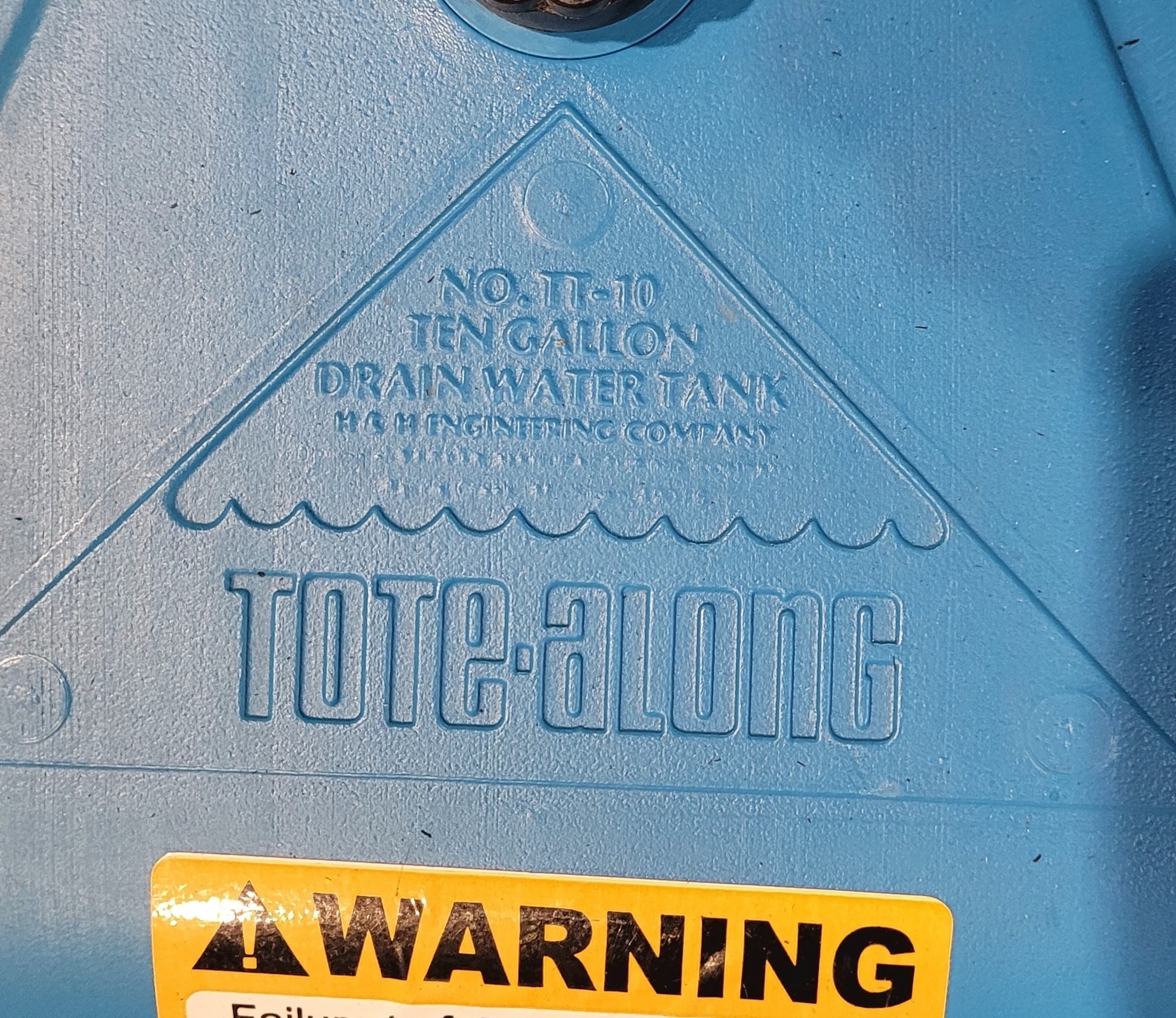 Used Waste/ Grey Water Portable Tank - 10 Gal