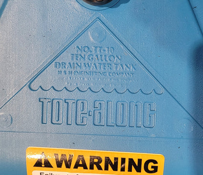 Used Waste/ Grey Water Portable Tank - 10 Gal