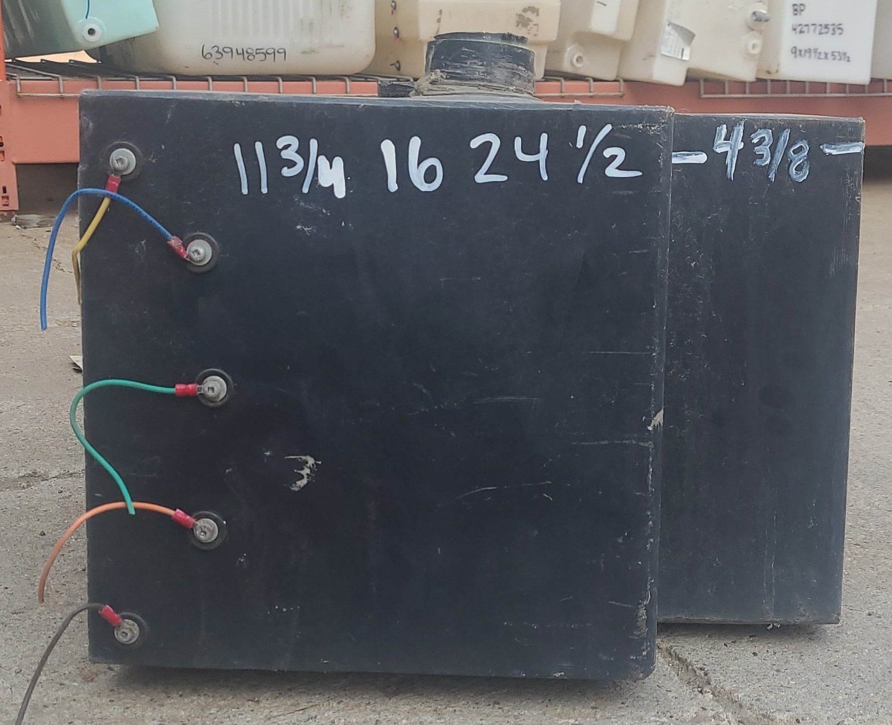 Used Waste/ Black Water Tank 24 1/2 X 16 X 11 3/4