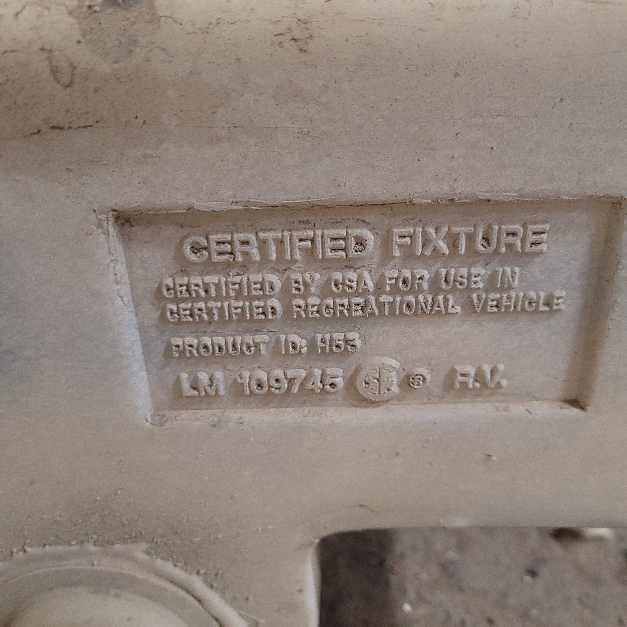 Used Waste/ Grey Water Tank 54 1/2 X 29 7/8 X 6 1/4