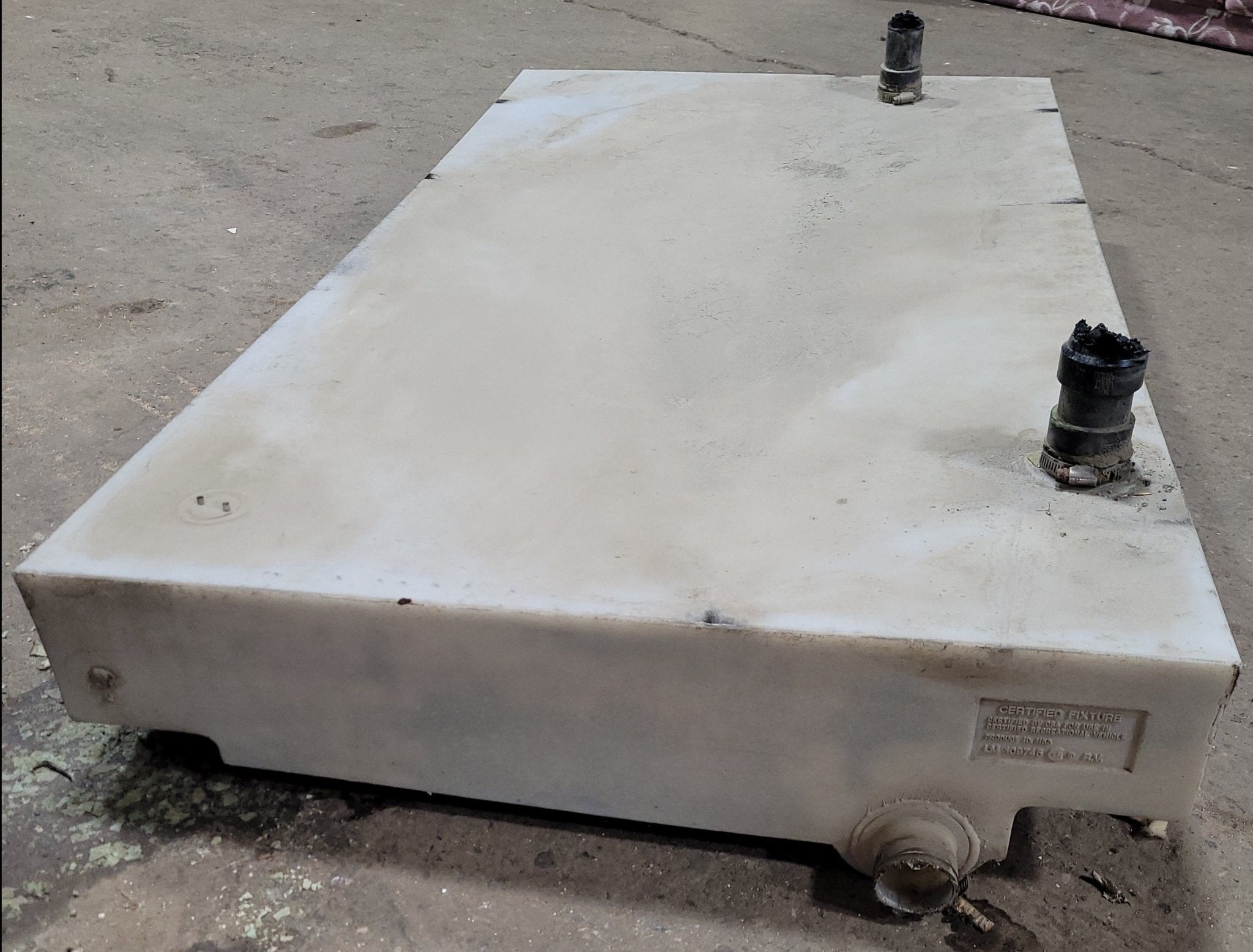 Used Waste/ Grey Water Tank 54 1/2 X 29 7/8 X 6 1/4