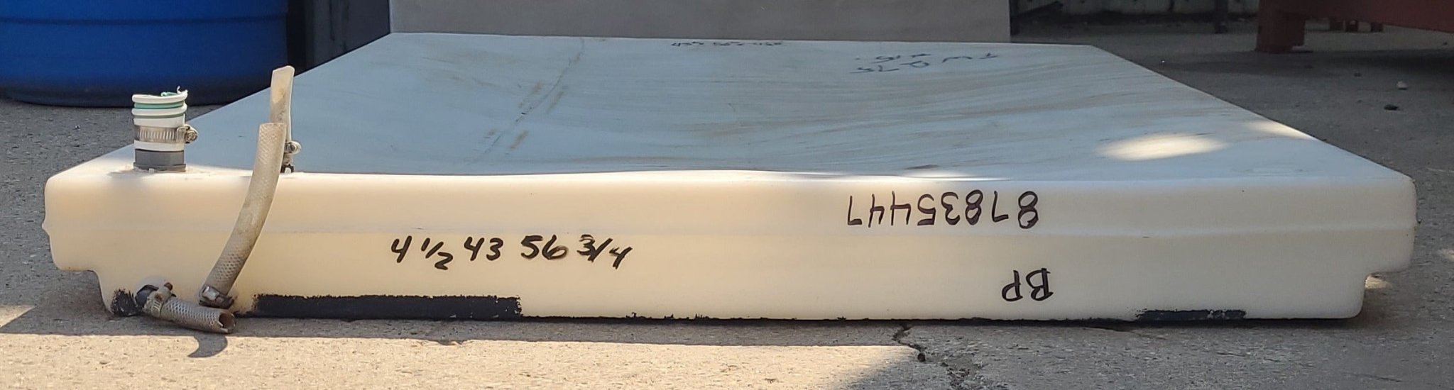 Used Waste/ Grey Water Tank 56 3/4 X 43 X 4 1/2