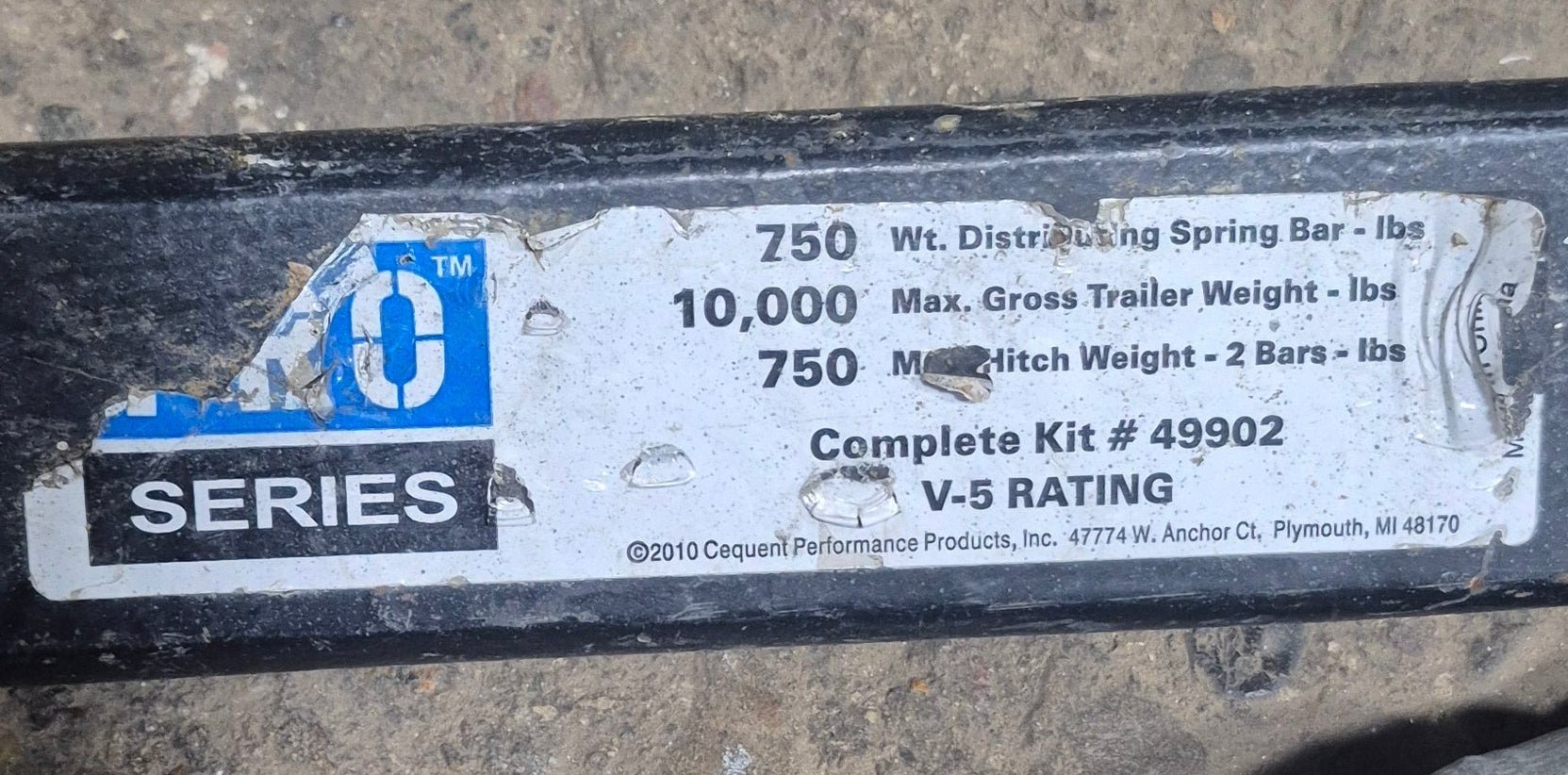 Used Weight Distribution Hitch System