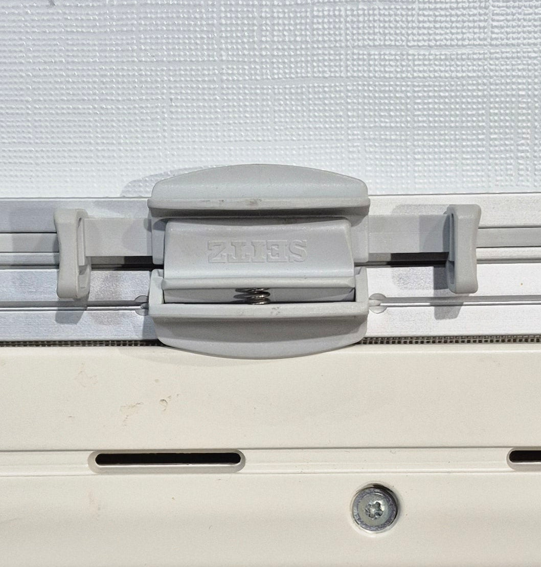 Used White Radius Emergency Opening Window : 18 7/8 W x 16 7/8 H x 1 D