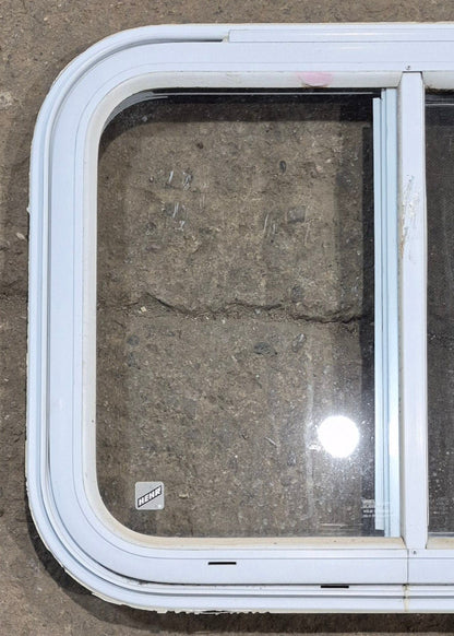 Used White Radius Emergency Opening Window : 25 1/2 W x 19 1/2 H x 1 1/4 D