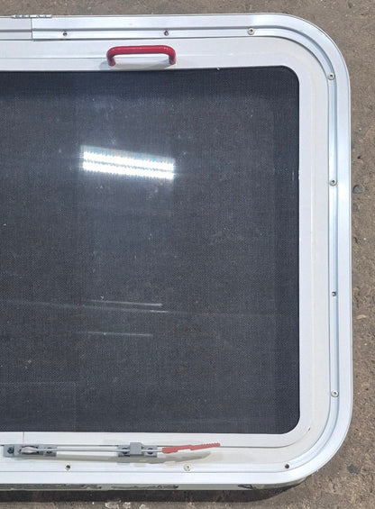 Used White Radius Emergency Opening Window : 29 1/4 W x 21 1/4 H x 1 7/8 D