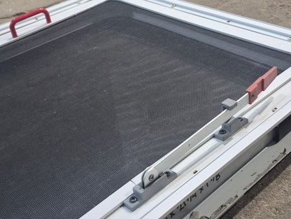 Used White Radius Emergency Opening Window : 29 1/4 W x 21 1/4 H x 1 7/8 D